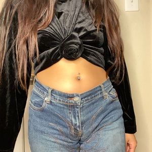 Black Suede Turtleneck